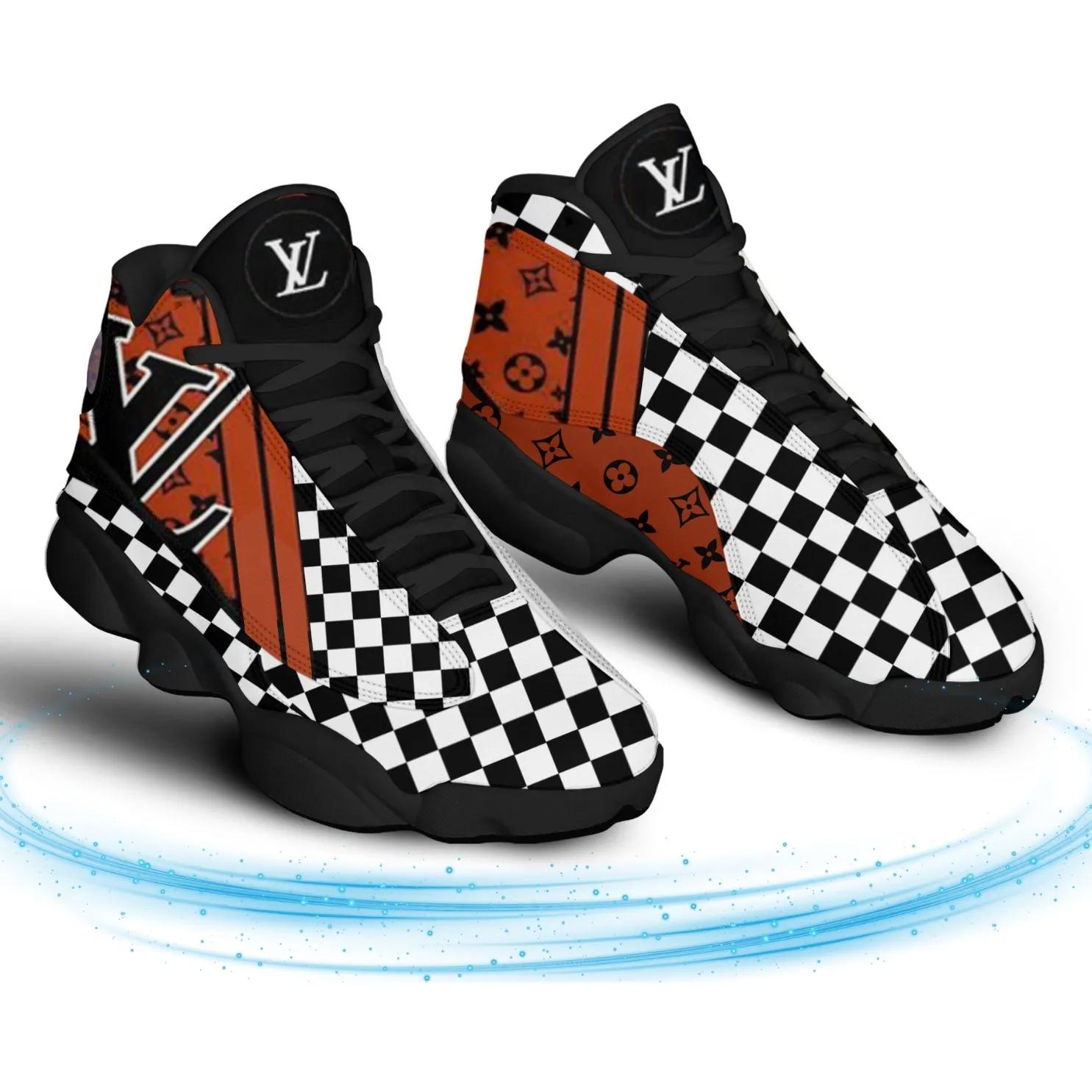 Louis Vuitton Checkerboard Jordan 13 Sneaker