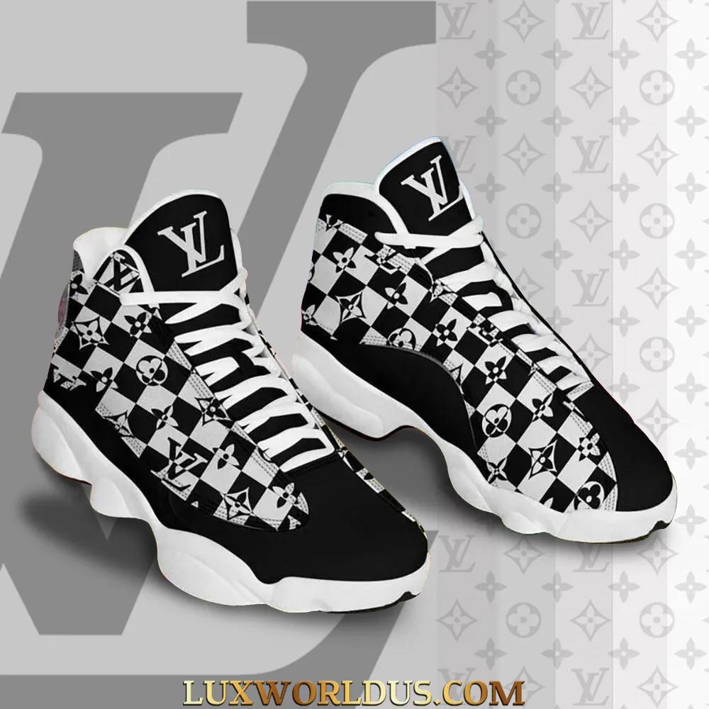 Louis Vuitton Checkered Jordan 13 Sneaker High Top