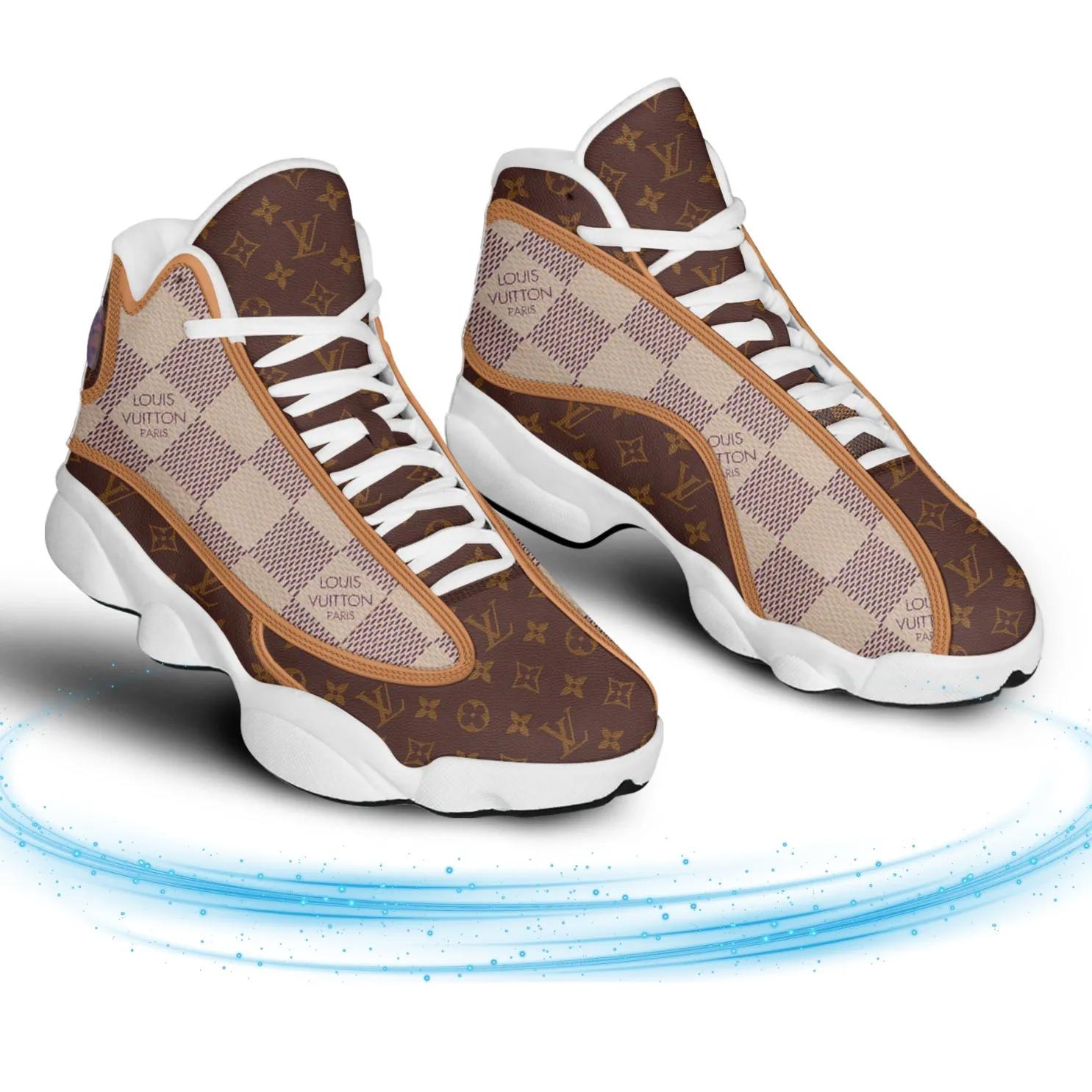 Louis Vuitton Checkered Jordan 13 Sneaker High-Top Luxe Edition