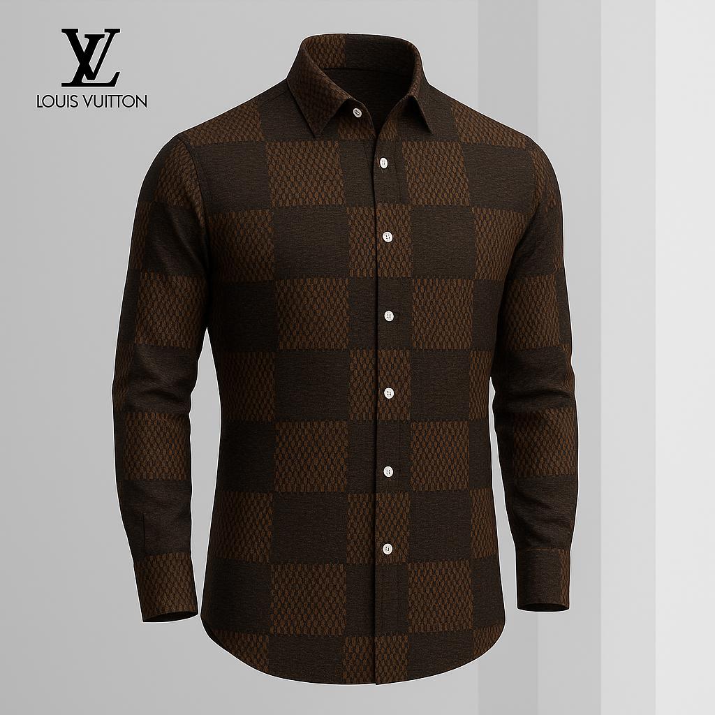 Louis Vuitton Checkered Long Sleeves Shirt