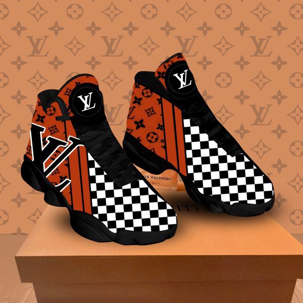 Louis Vuitton Checkered Sole Jordan 13 Sneaker
