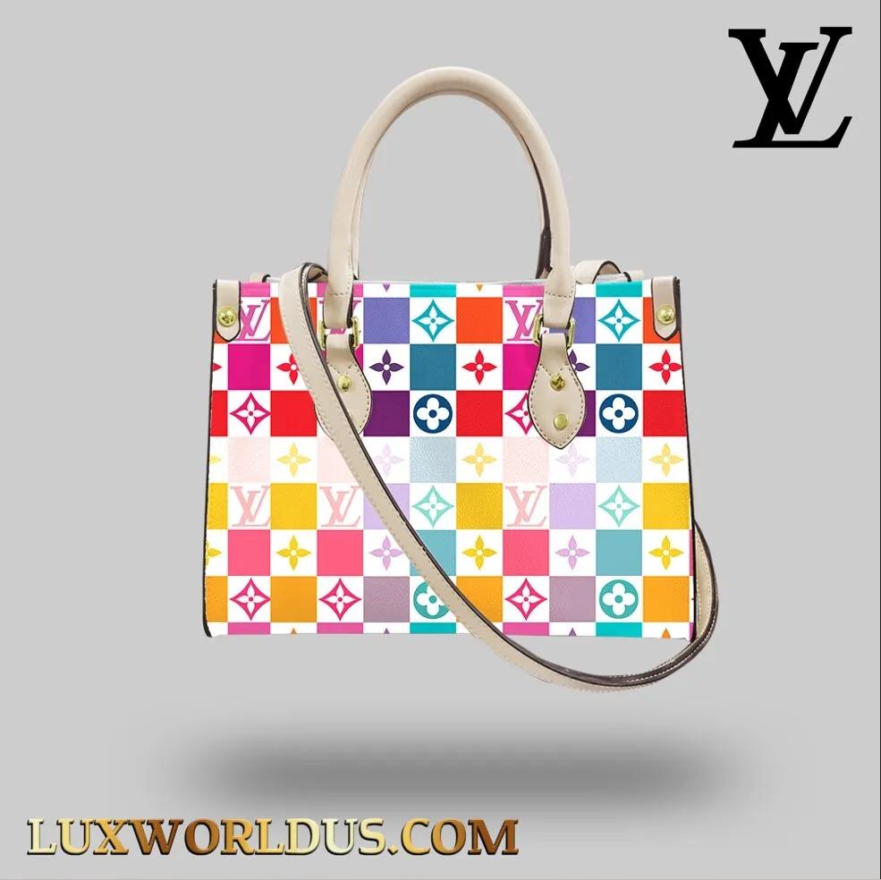 Louis Vuitton Colorful Checkerboard Tote
