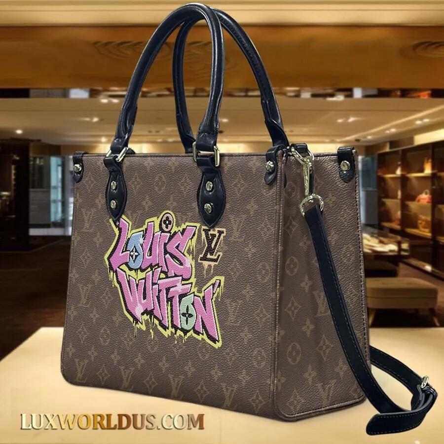Louis Vuitton Graffiti Tote Bag | Luxury Designer Statement Handbag