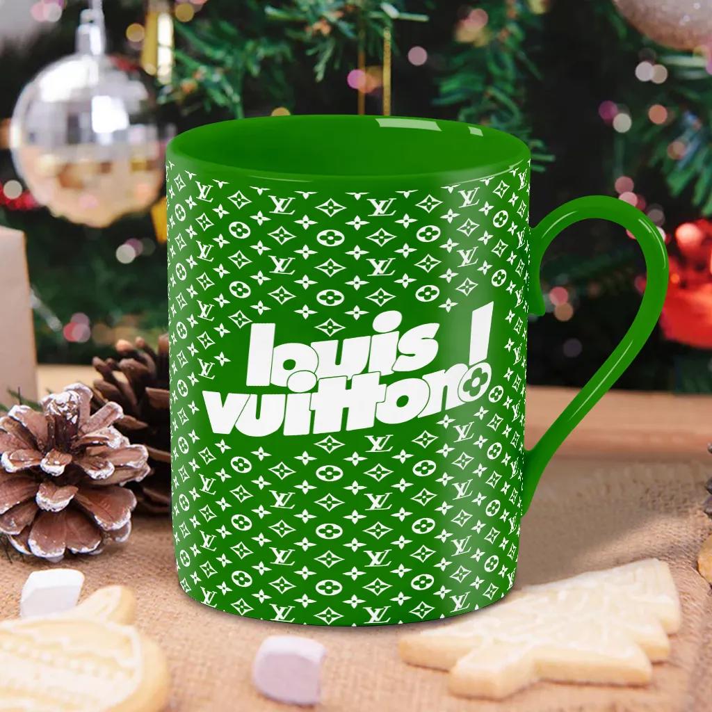 Louis Vuitton Green Holiday Mug