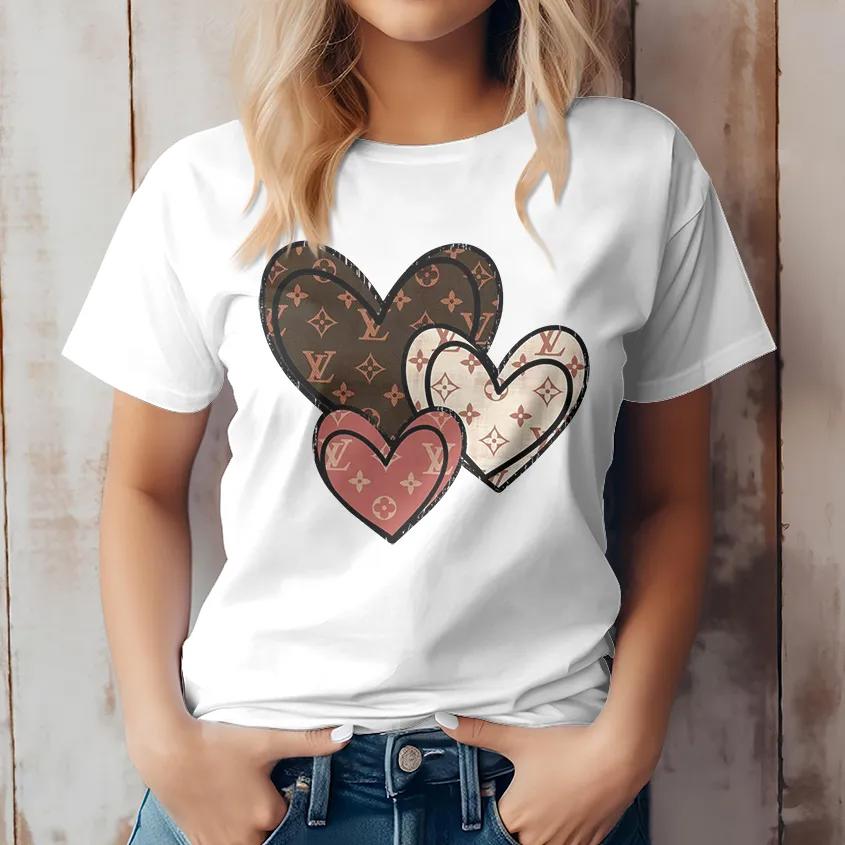 Louis Vuitton Heart Stack T-Shirt