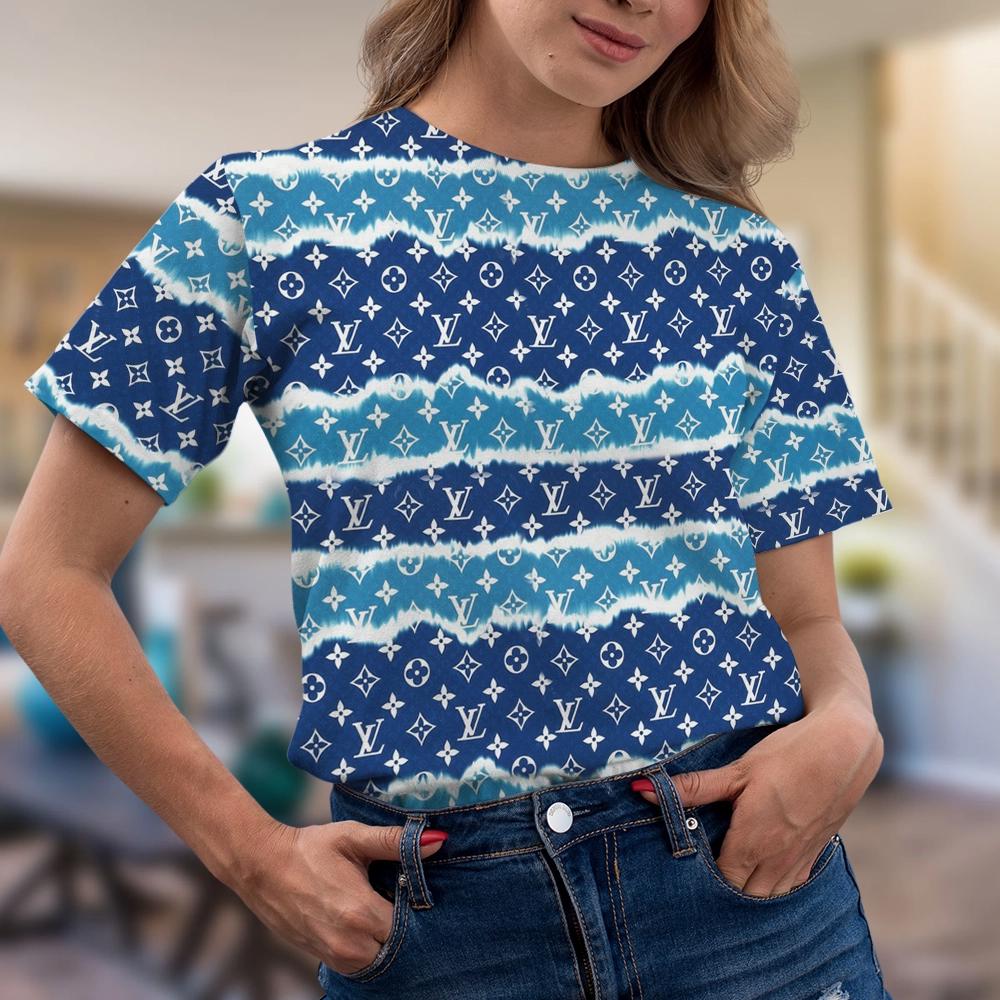 Louis Vuitton Iconic Blue Gradient Monogram T-Shirt