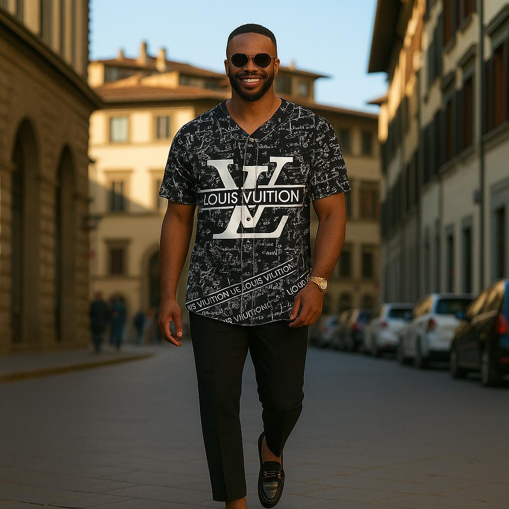 Louis Vuitton Iconic Monogram Baseball Jersey