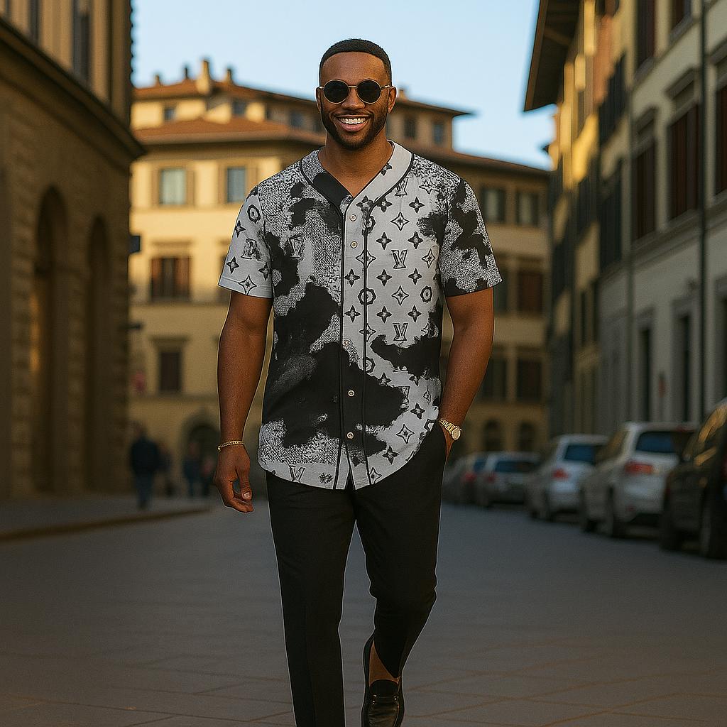 Louis Vuitton Iconic Monogram Baseball Jersey in Premium Handcrafted Luxury