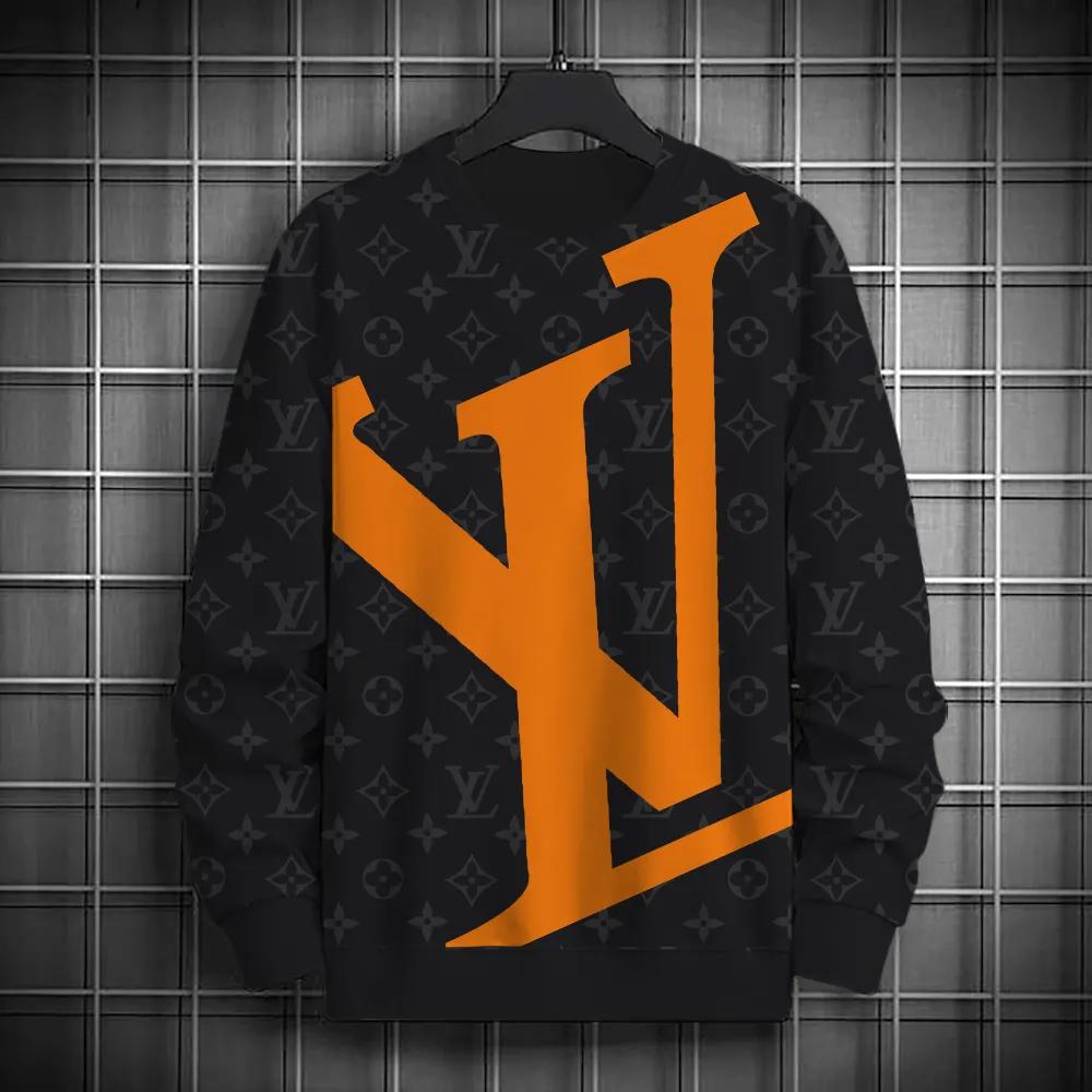 Louis Vuitton Iconic Monogram Black & Orange Sweater