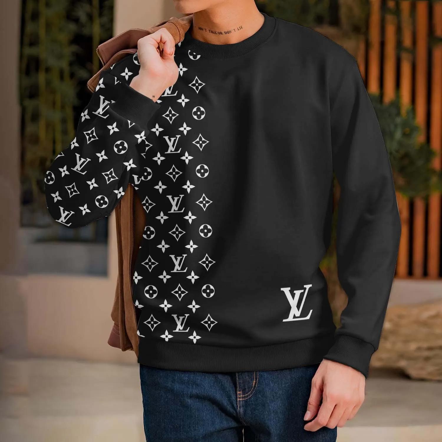 Louis Vuitton Iconic Monogram Black Sweatshirt