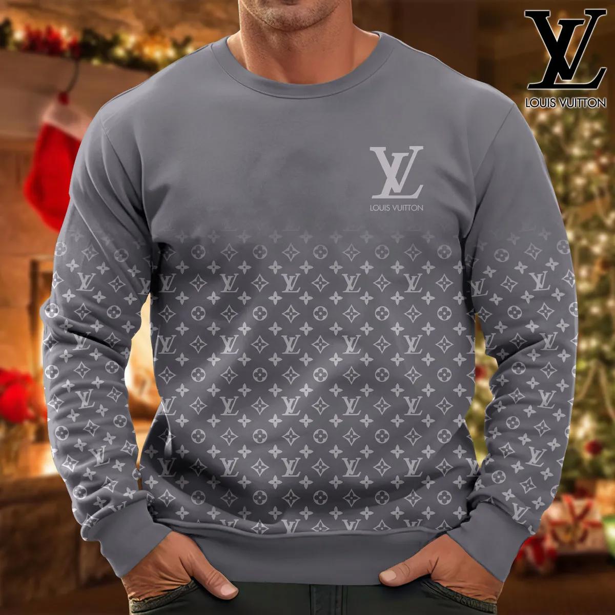 Louis Vuitton Iconic Monogram Grey Sweatshirt