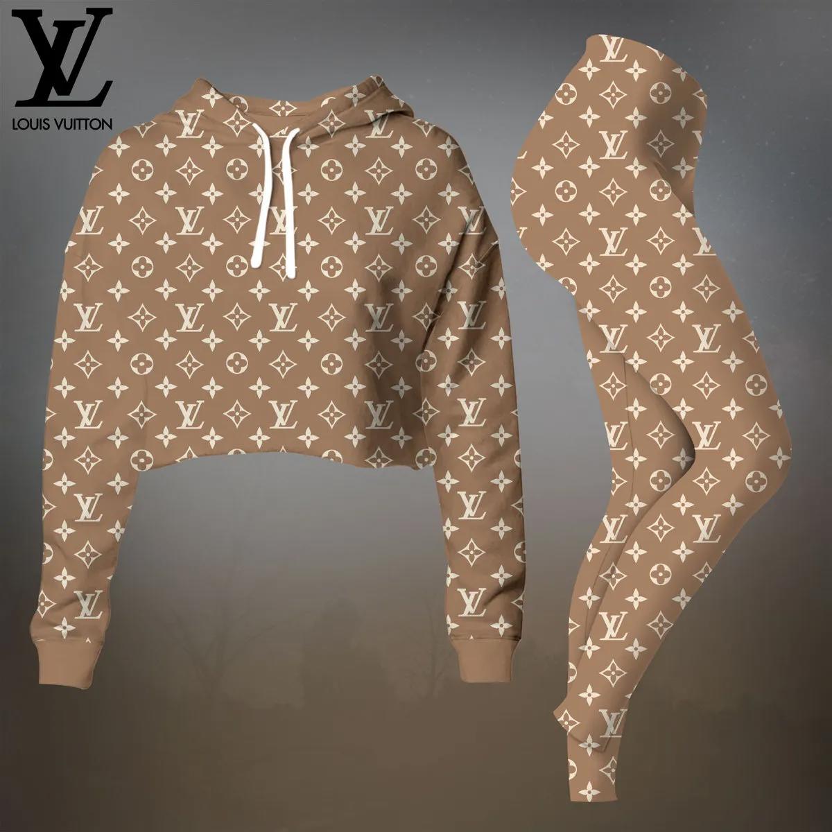 Louis Vuitton Iconic Monogram Hoodie & Leggings Set