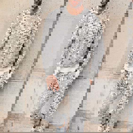 Louis Vuitton Iconic Monogram Sweater And Pants Set