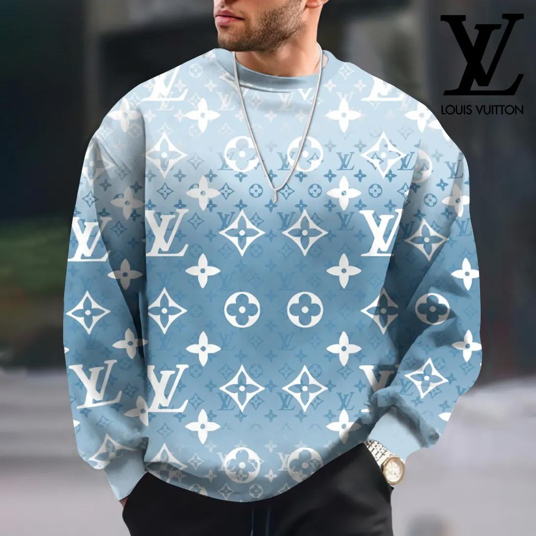 Louis Vuitton Iconic Monogram Sweater in Serenity Blue