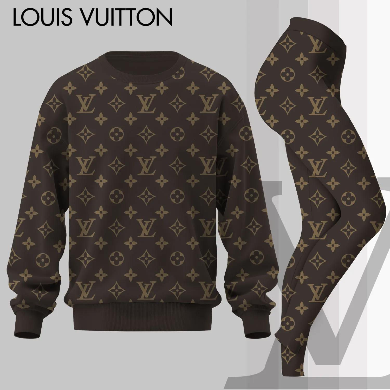 Louis Vuitton Iconic Monogram Sweatshirt & Leggings Set