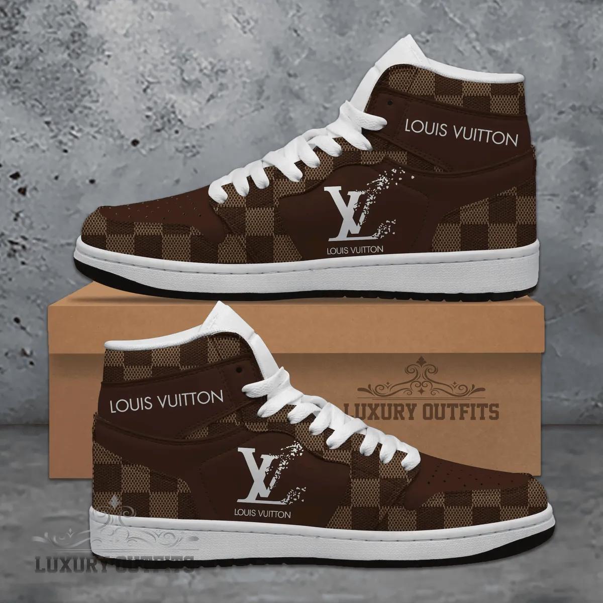 Louis Vuitton Iconic Premium Air Jordan 1 High Top Sneakers