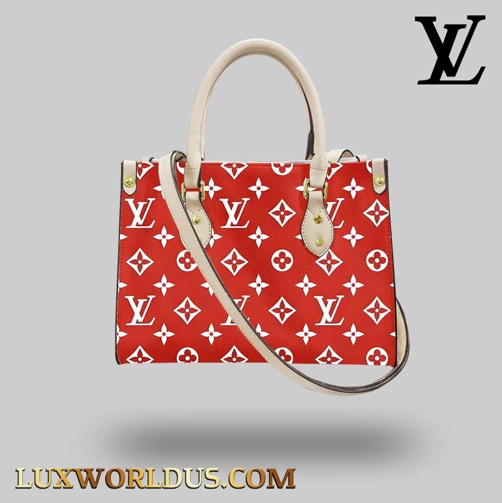 Louis Vuitton Iconic Red Monogram Tote Bag