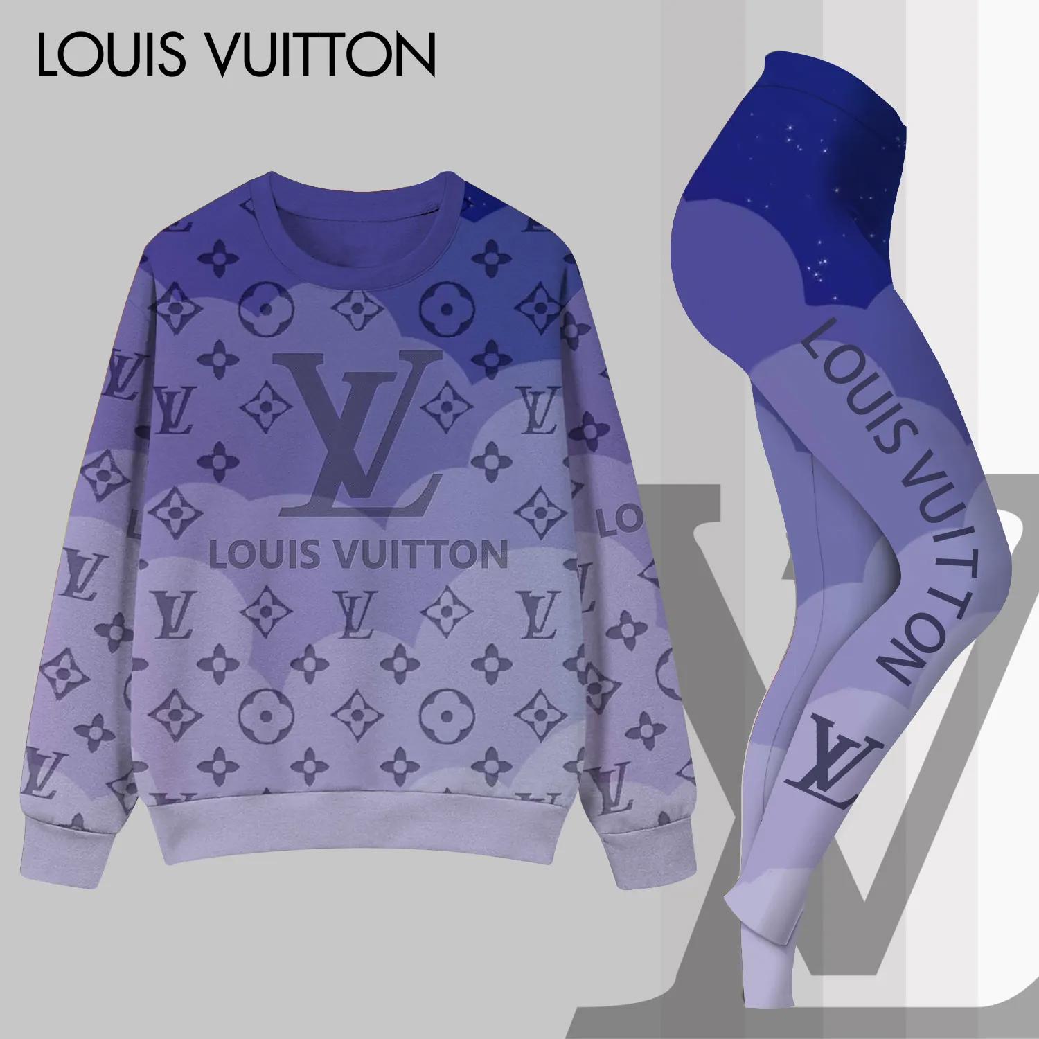 Louis Vuitton Lavender Statement Set Sweats & Leggings