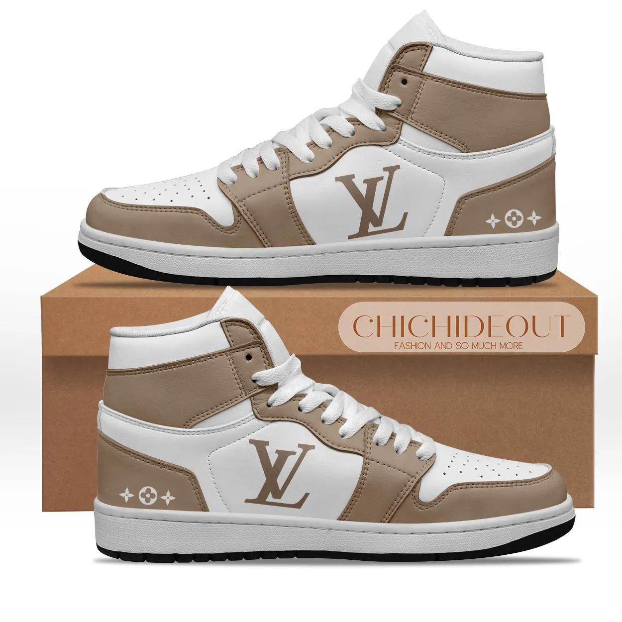 Louis Vuitton Luxe Air Jordan 1 High Top Sneaker