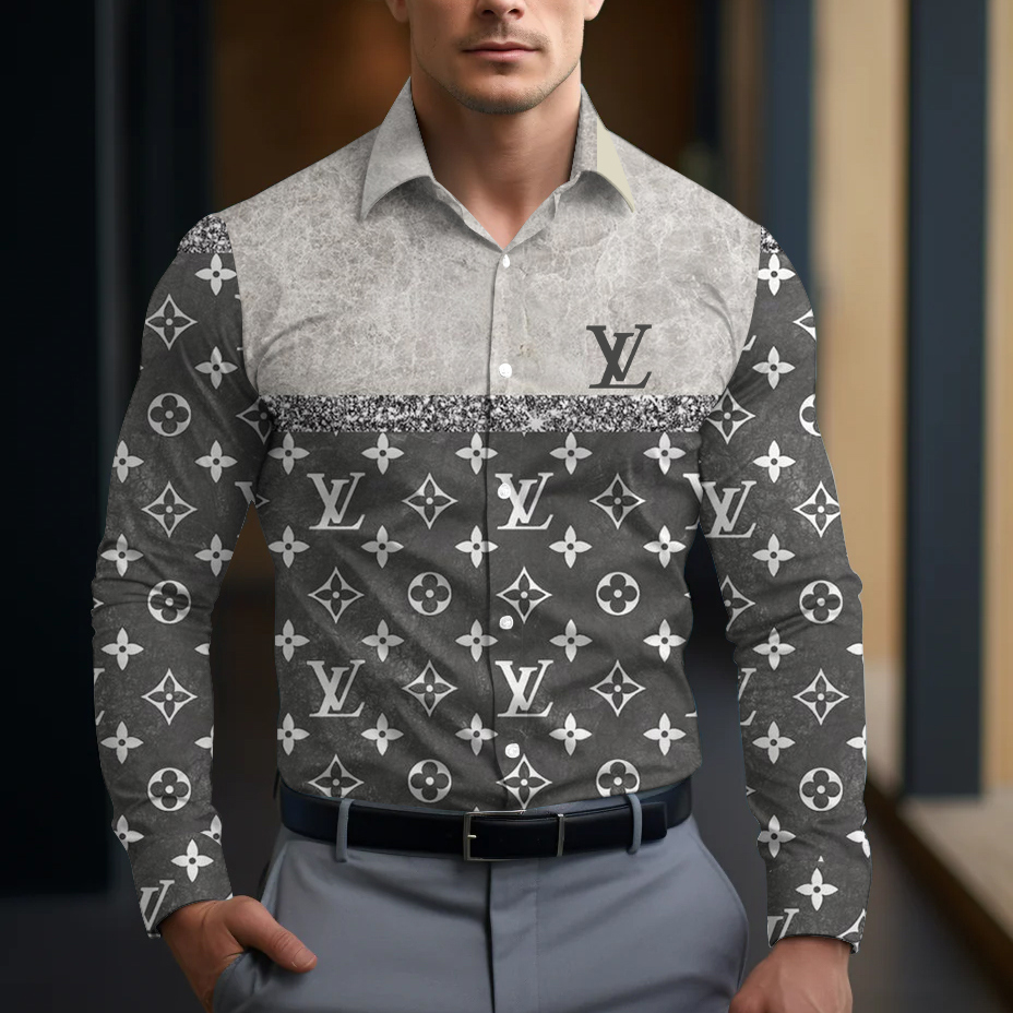 Louis Vuitton Luxe Monogram Long Sleeves Shirt