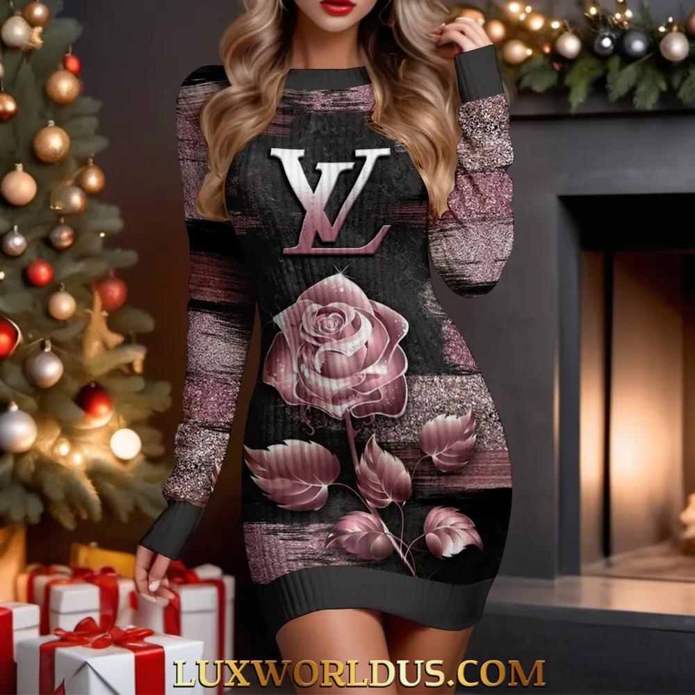 Louis Vuitton Luxe Rose Sweater Dress