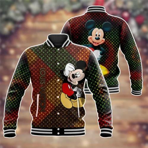 Louis Vuitton Mickey Mouse Iconic Statement Varsity Jacket