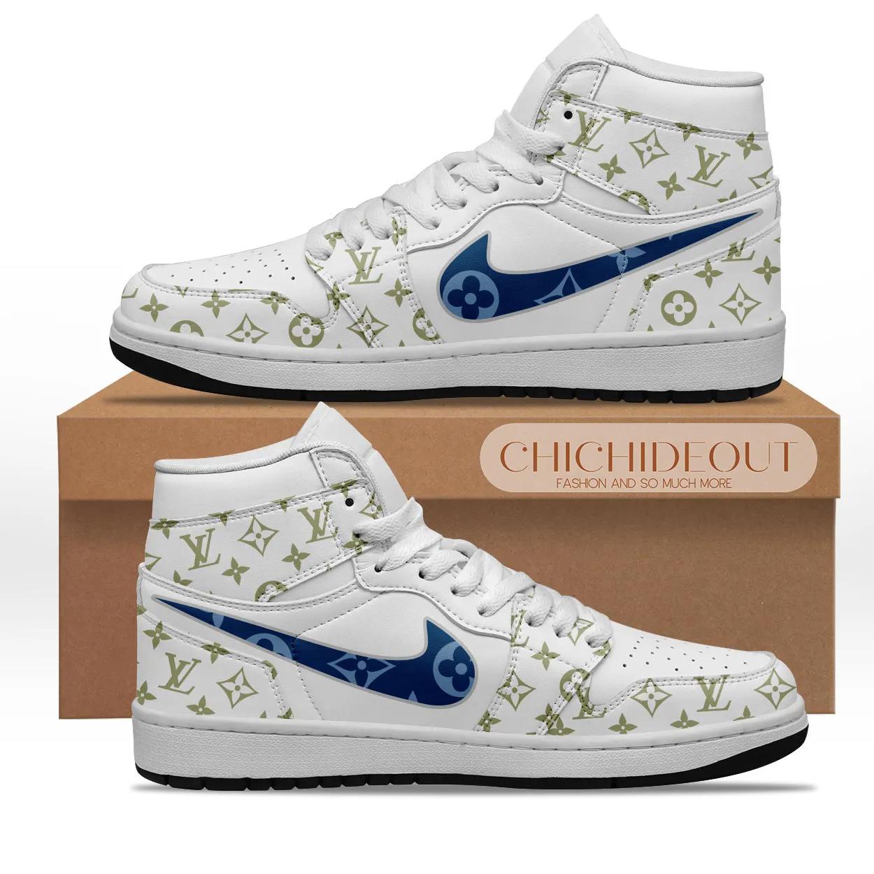 Louis Vuitton Monogram Air Jordan 1 Sneakers and Premium Style