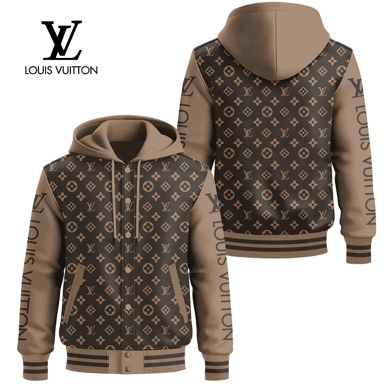 Louis Vuitton Monogram Beige Baseball Jacket