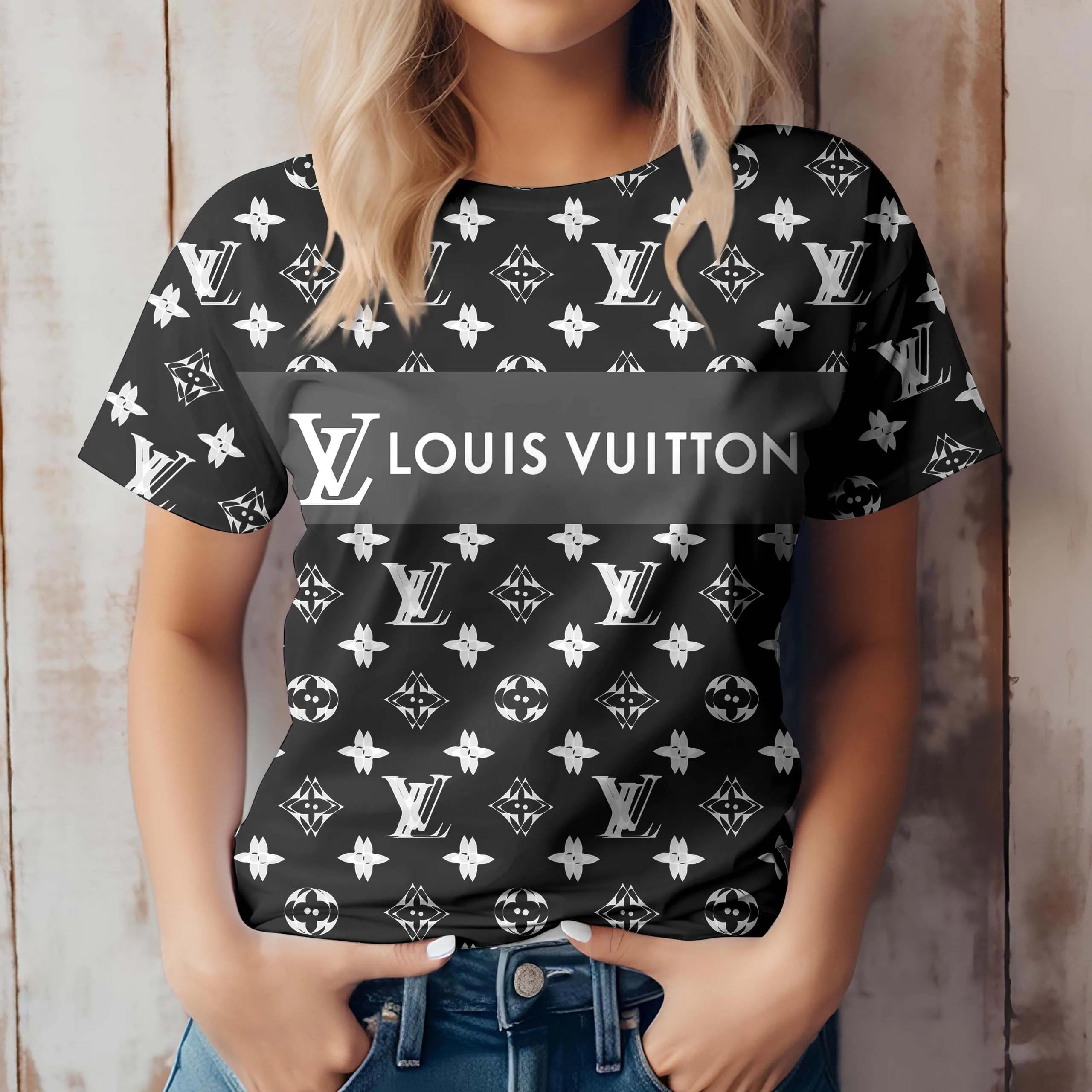 Louis Vuitton Monogram Black Tee