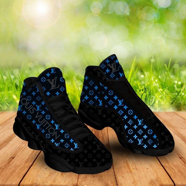 Louis Vuitton Monogram Blue Jordan 13 Sneaker - Chic Statement Piece