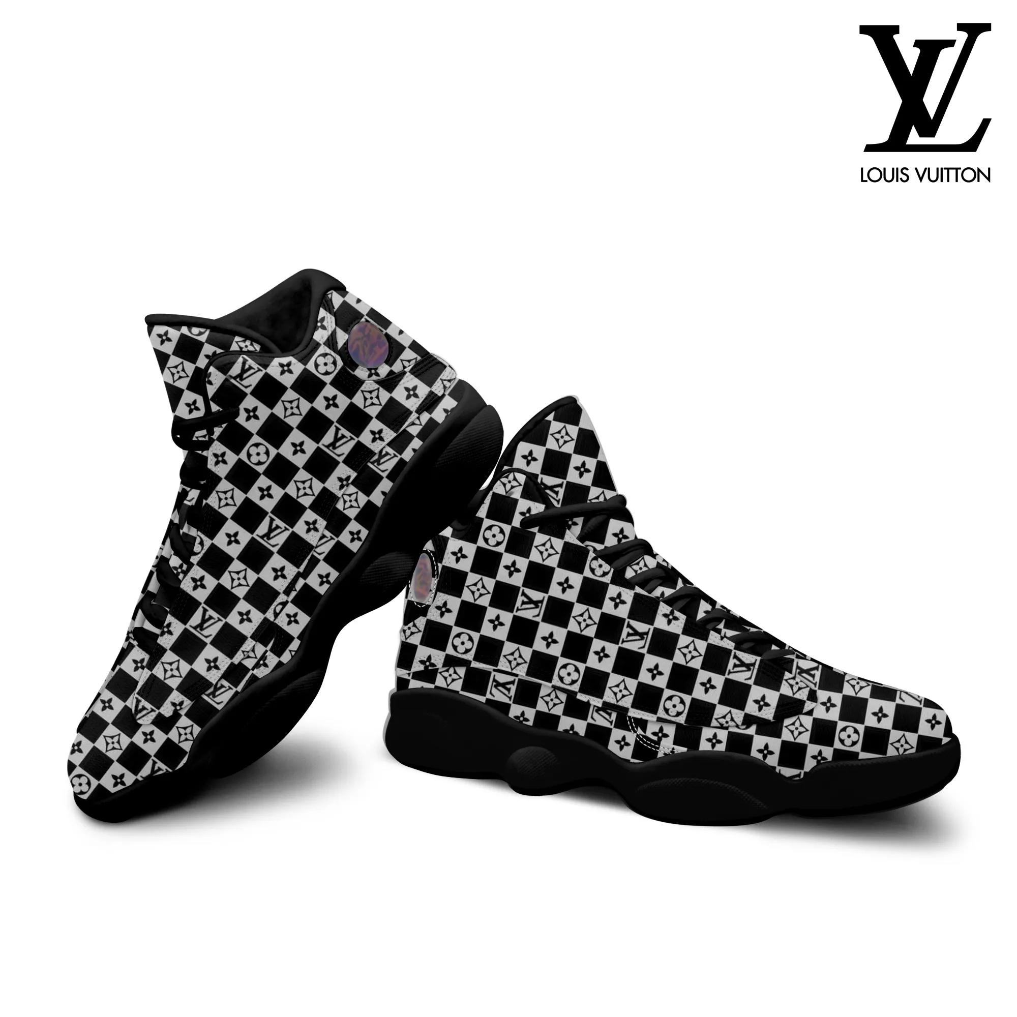 Louis Vuitton Monogram Checkered High-Top Sneaker