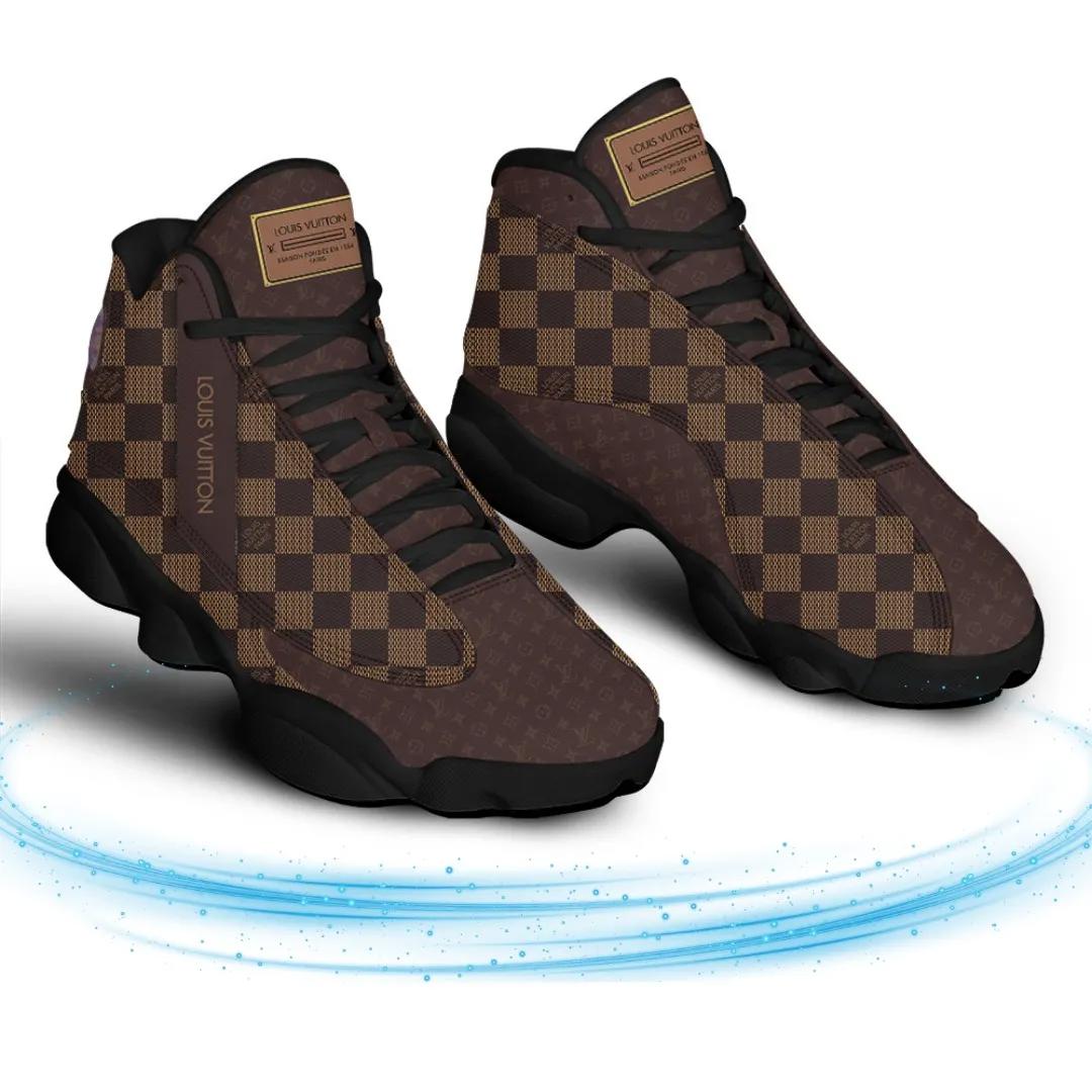 Louis Vuitton Monogram Checkered Jordan 13 Sneaker