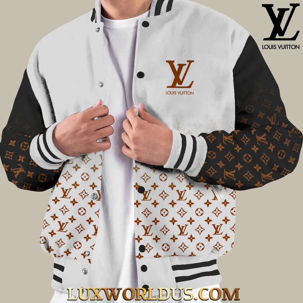 Louis Vuitton Monogram Contrast Baseball Jacket