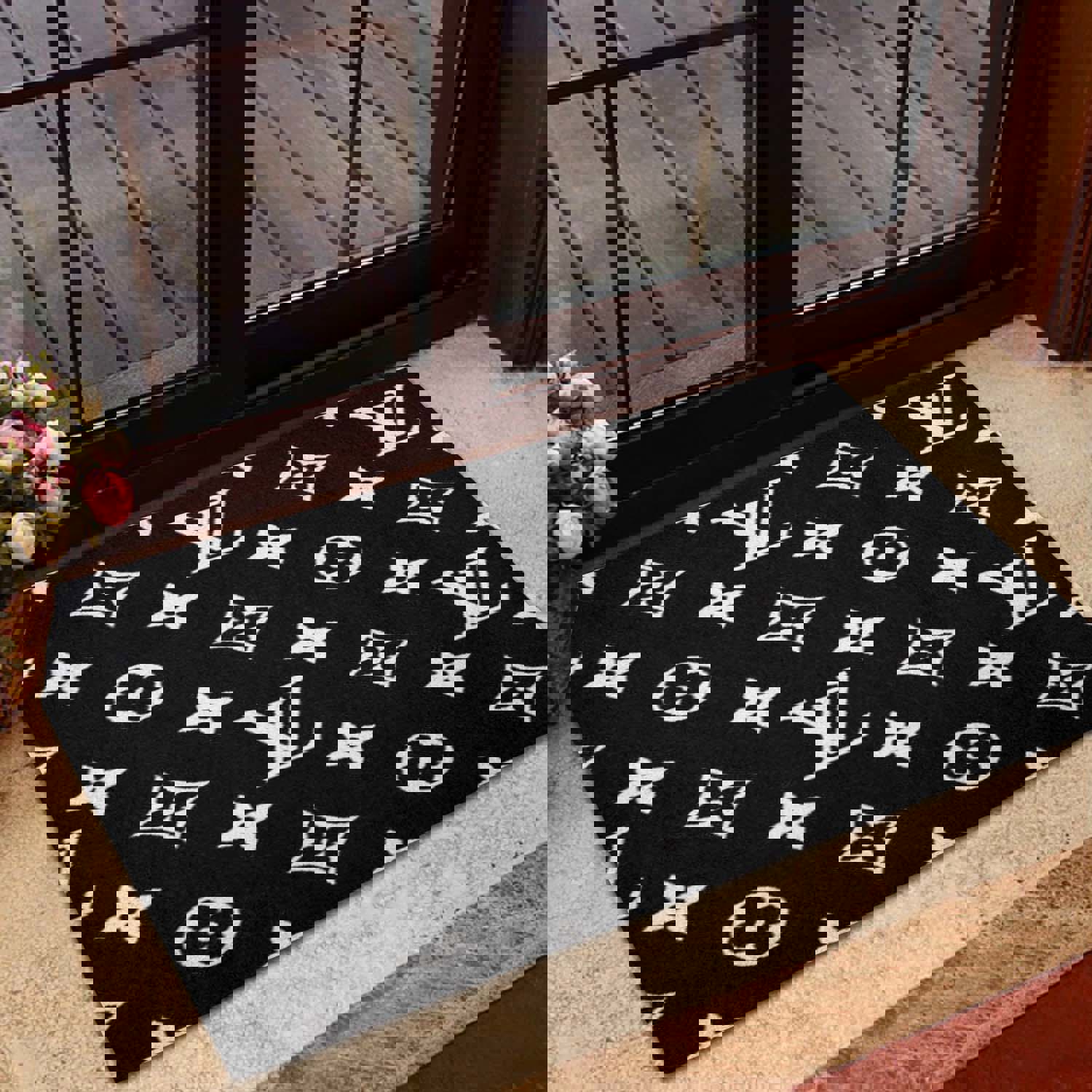 Louis Vuitton Monogram Fleece Doormat Modern Luxury Entrance Mat