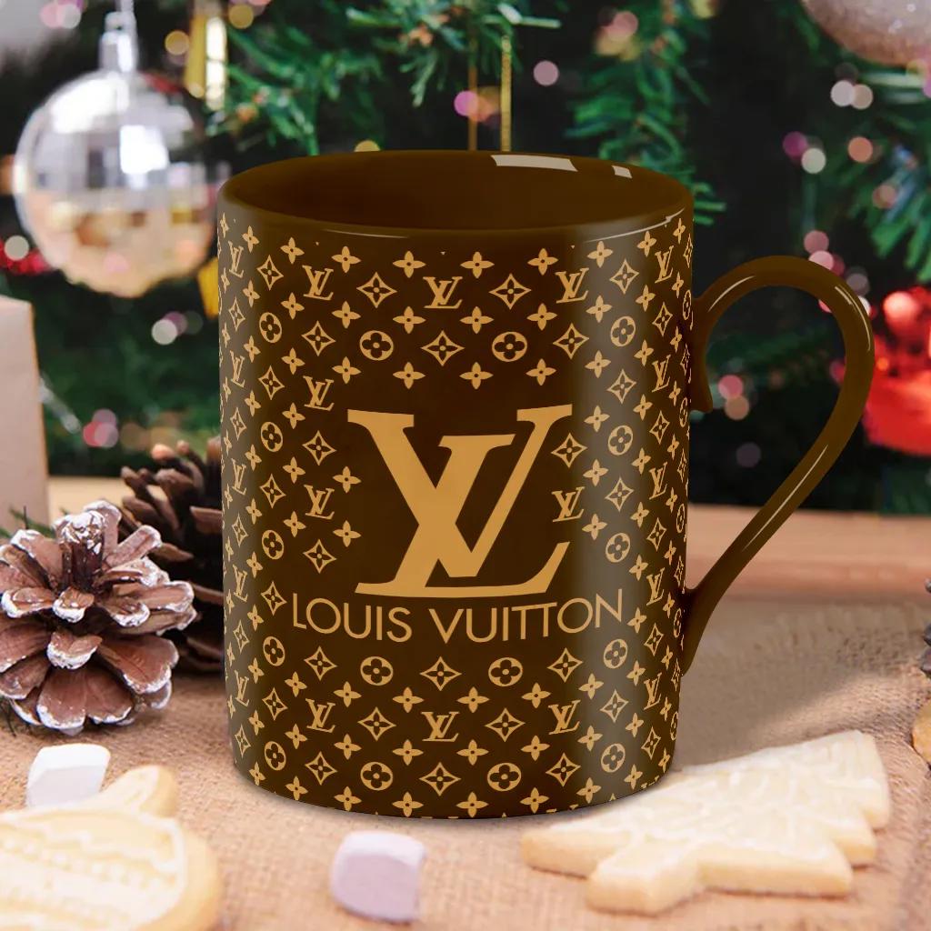 Louis Vuitton Monogram Gold Mug