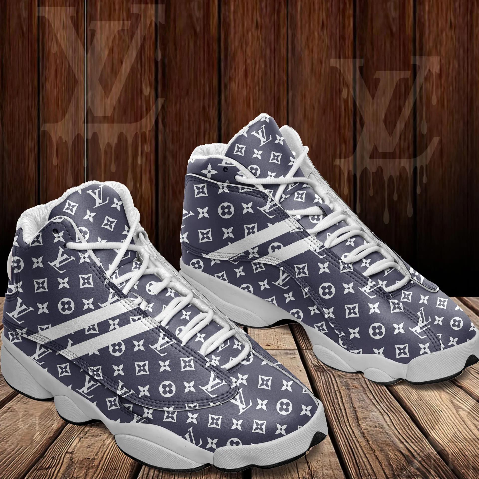 Louis Vuitton Monogram High-Top Jordan 13 Sneaker