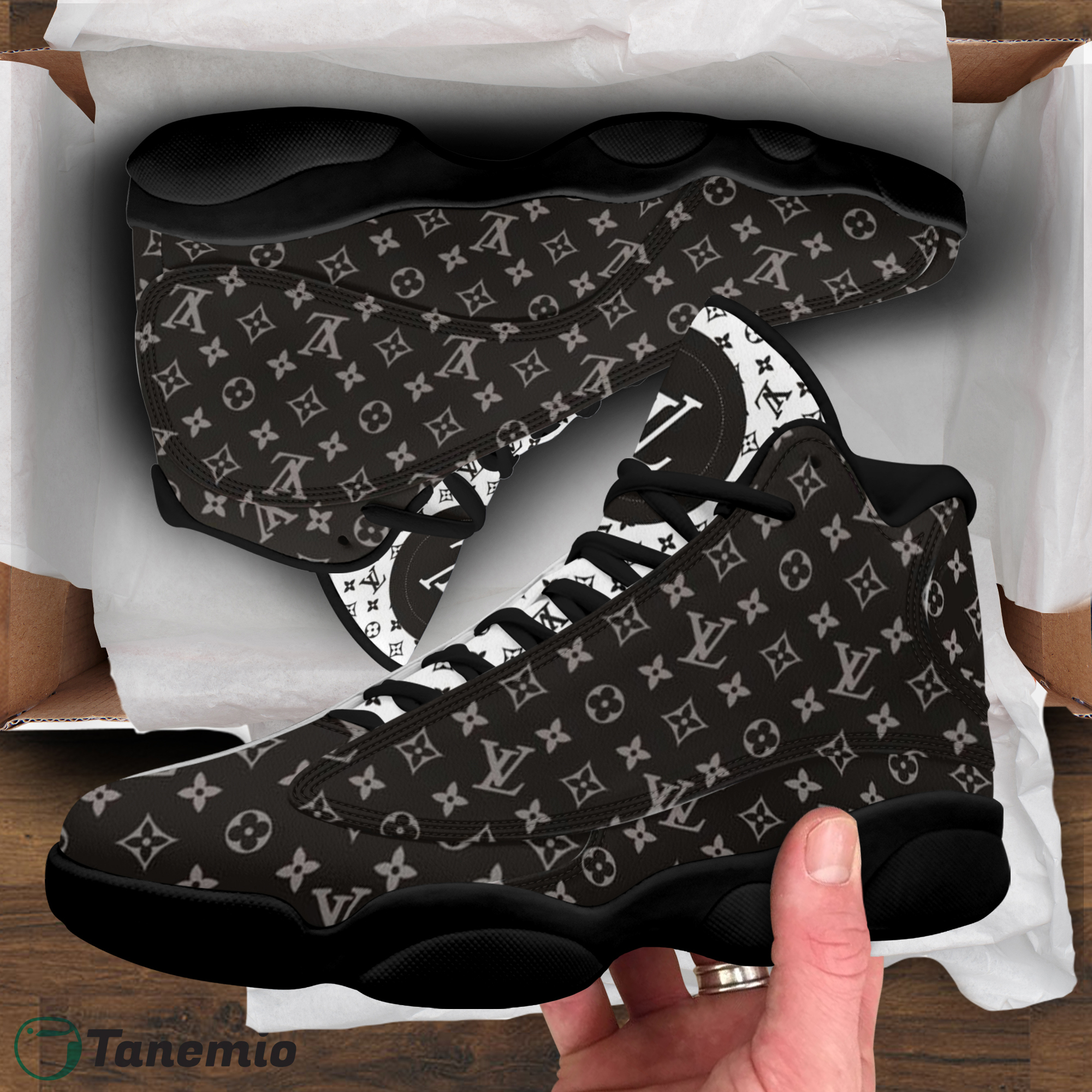 Louis Vuitton Monogram High-Top Sneaker