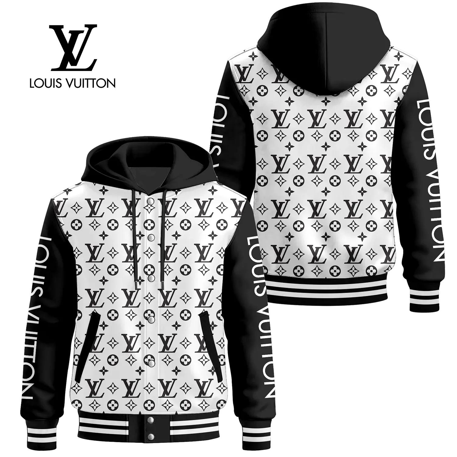 Louis Vuitton Monogram Hooded Bomber Jacket