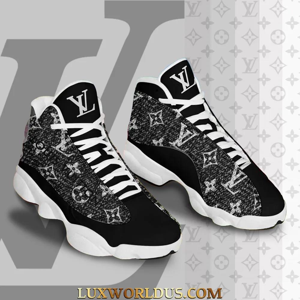 Louis Vuitton Monogram Jordan 13 High Top Sneaker