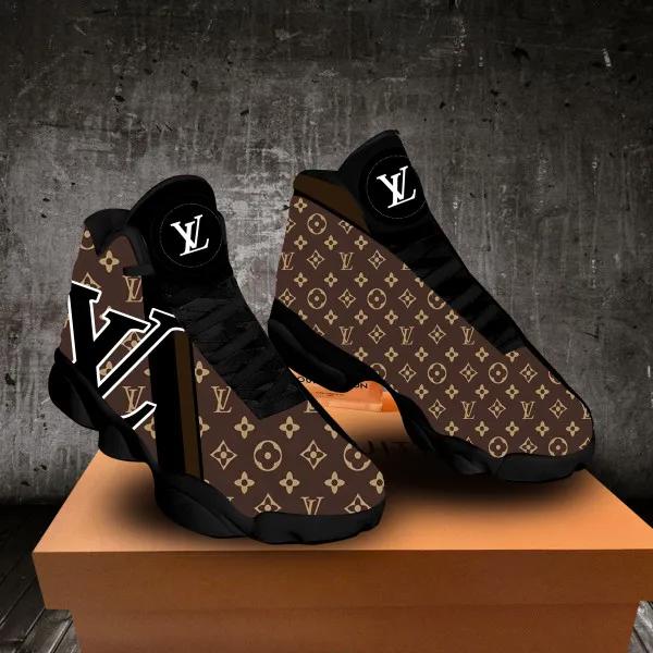 Louis Vuitton Monogram Jordan 13 Sneaker High Top Shoes
