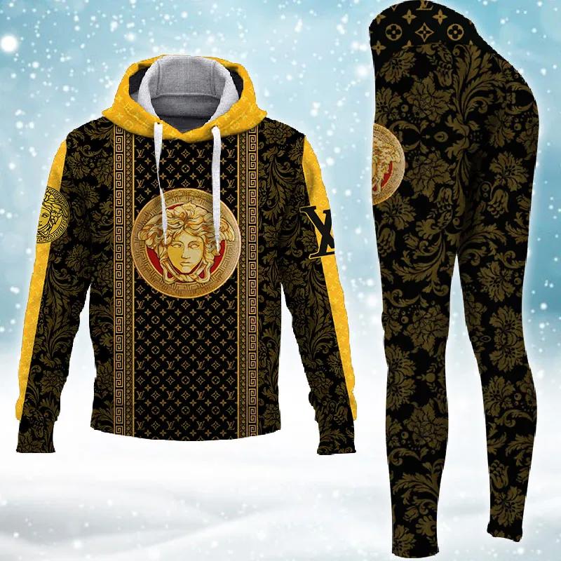 Louis Vuitton Monogram Luxe Hoodie & Leggings Set