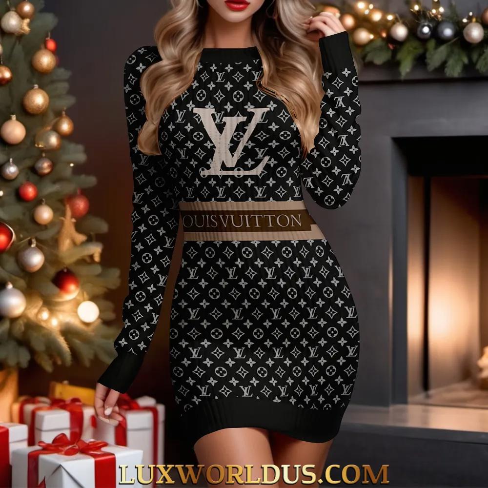 Louis Vuitton Monogram Luxe Sweater Dress
