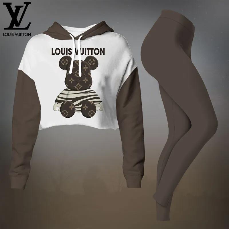 Louis Vuitton Monogram Mouse Crop-Top T-Shirt and Leggings Set - Modern Chic
