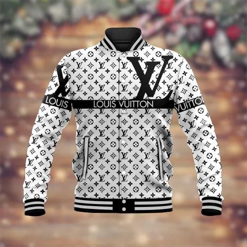 Louis Vuitton Monogram Print Baseball Jacket