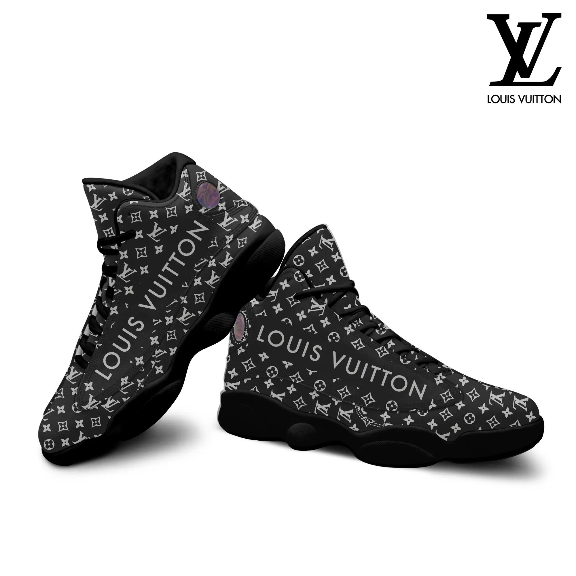 Louis Vuitton Monogram Sneaker High-Top Black Luxury Statement