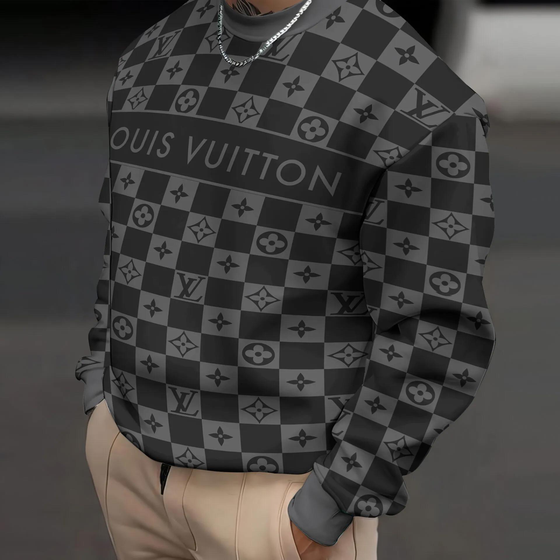 Louis Vuitton Monogram Statement Sweater in Classic Black