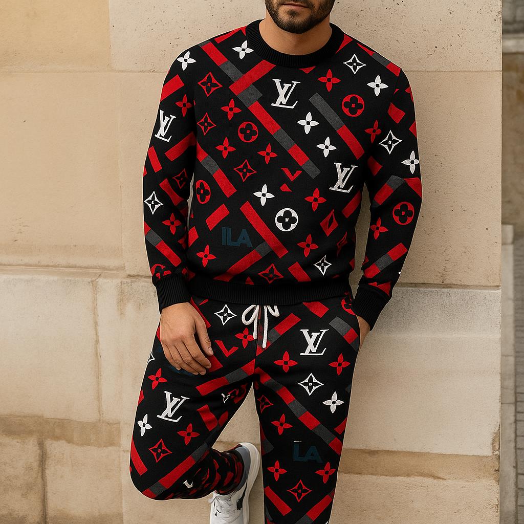 Louis Vuitton Monogram Sweater And Pants Set | Bold Urban Chic