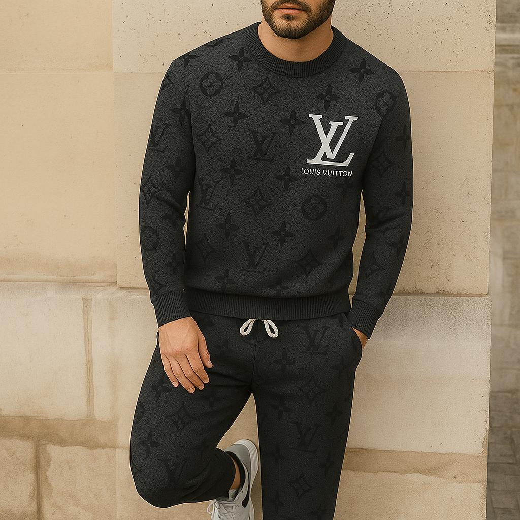 Louis Vuitton Monogram Sweater And Pants Set | Exclusive Luxury Designer Outfit