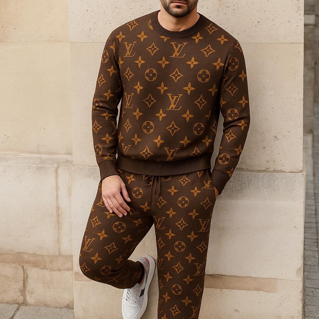 Louis Vuitton Monogram Sweater And Pants Set – Luxe Casual Chic