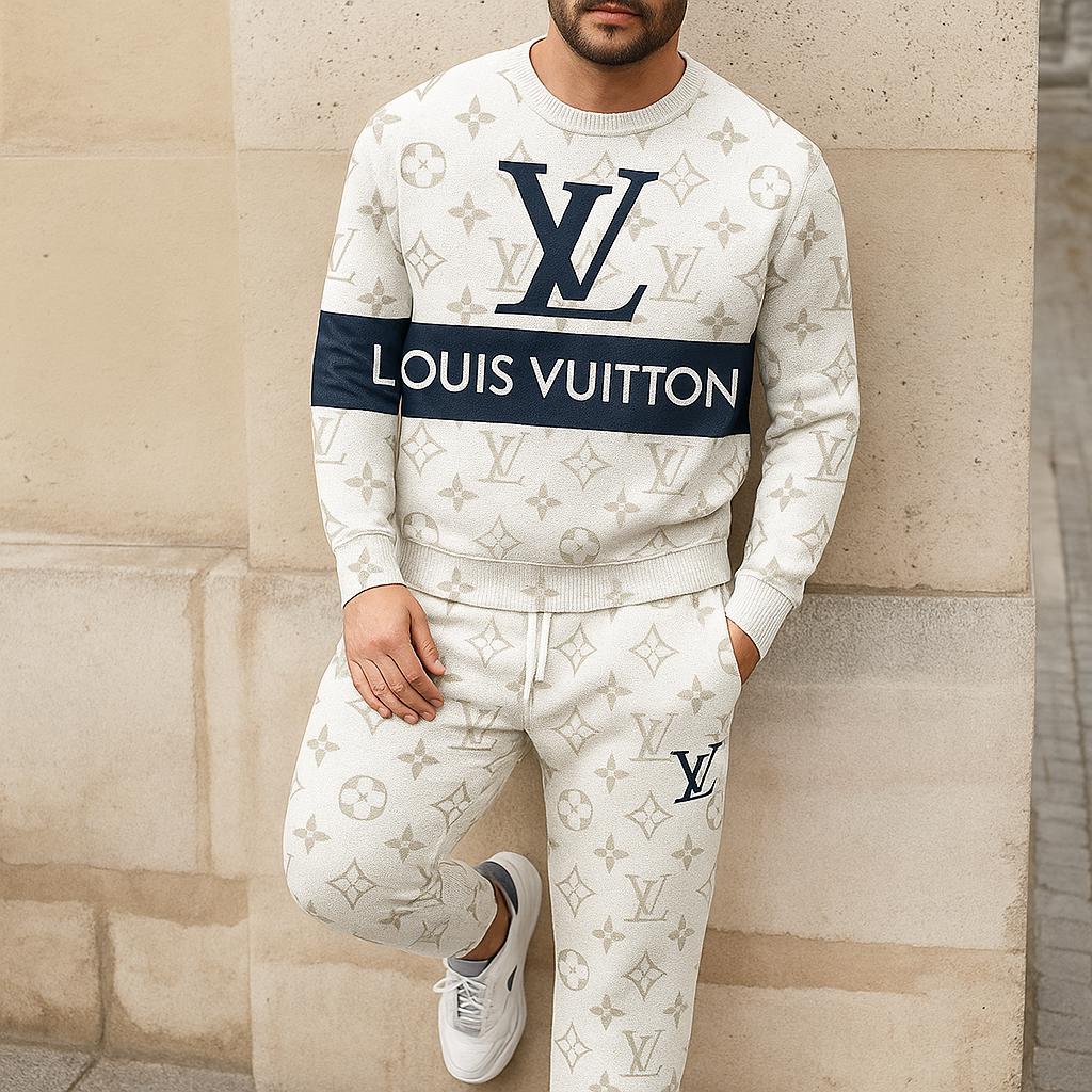 Louis Vuitton Monogram Sweater And Pants Set – Luxury Edition